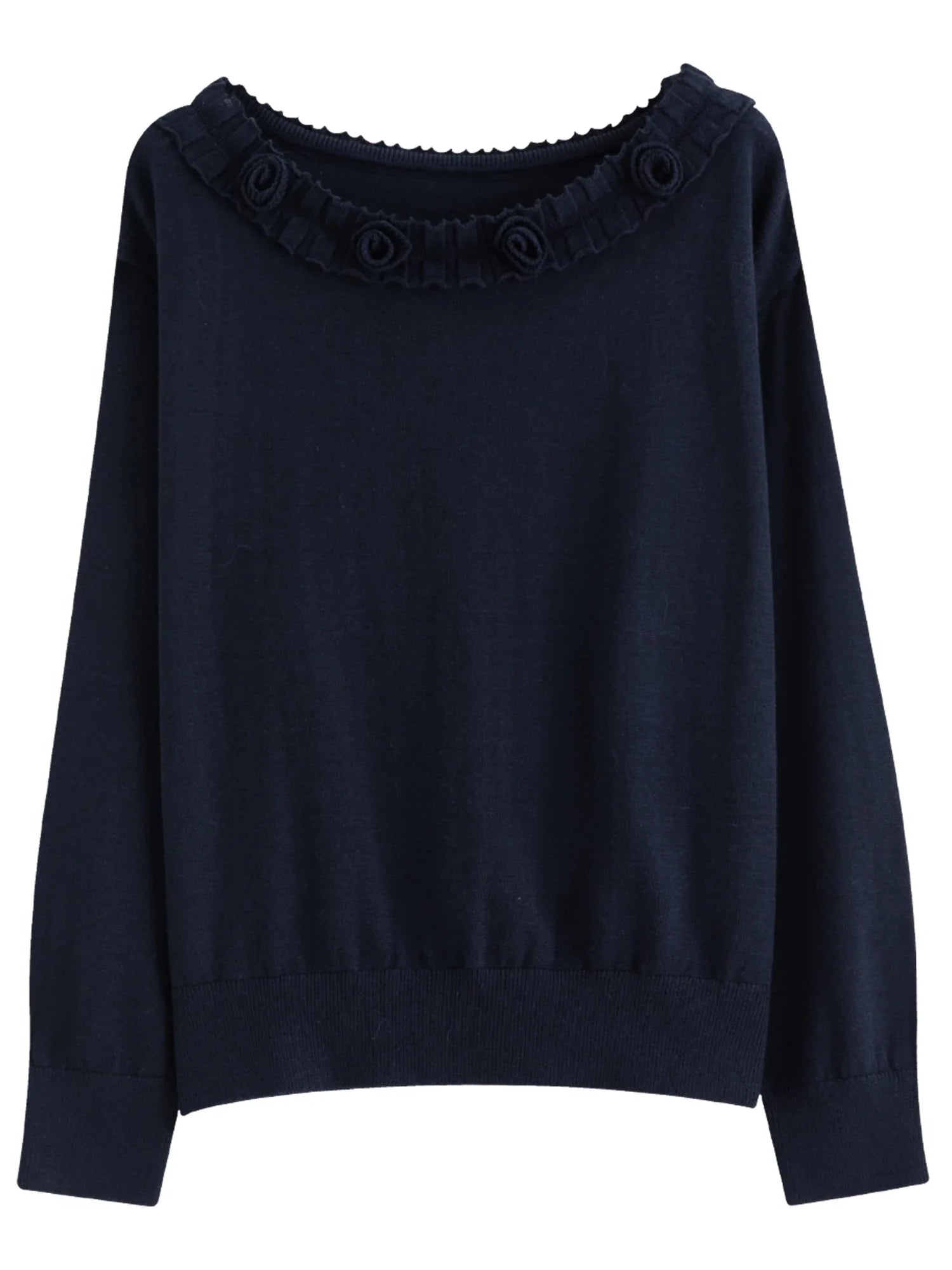 Stylish Trimmed Knit Set Off-Shoulder Top & Mini Skirt