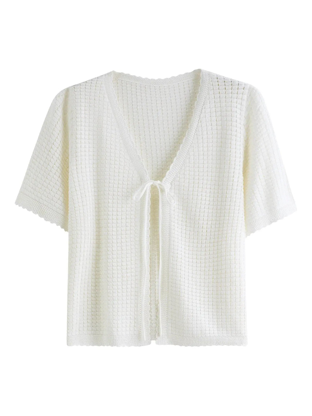 Fluid Silhouette Summer Mesh Cardigan