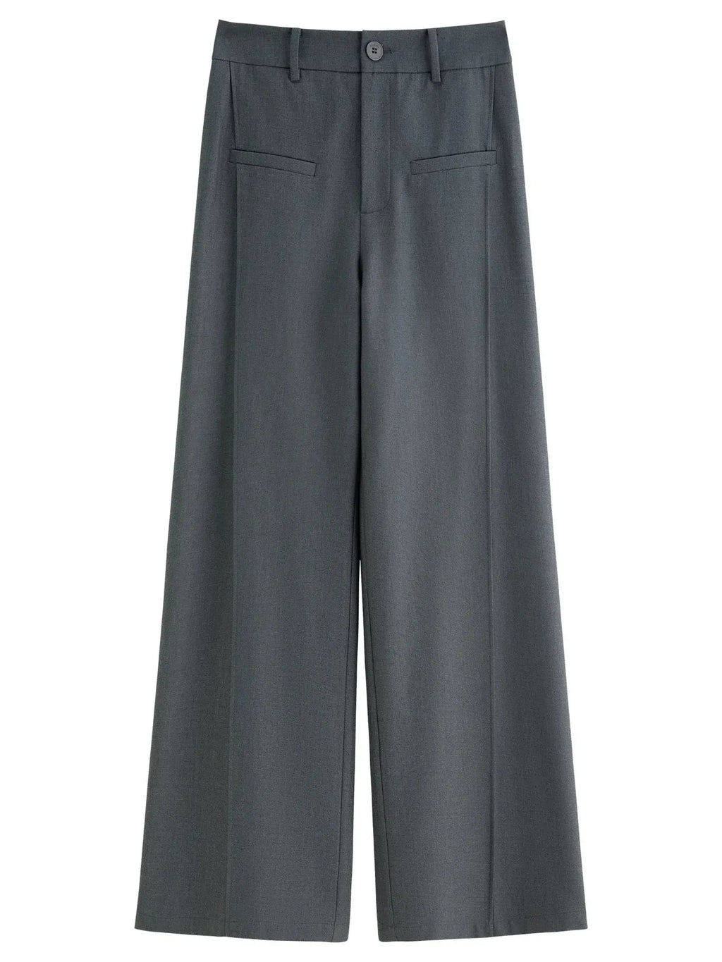 Relaxed Fit Office & Casual Pants with Structured Seam Details