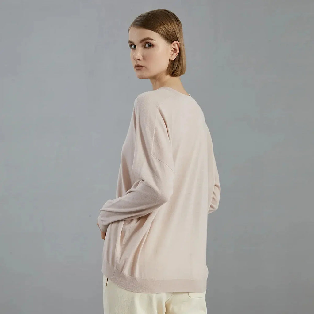 Fine-Knit Loose Fit Sweater