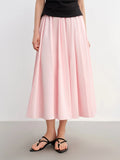 Long Pleated Slimming Skirt - Plus Size