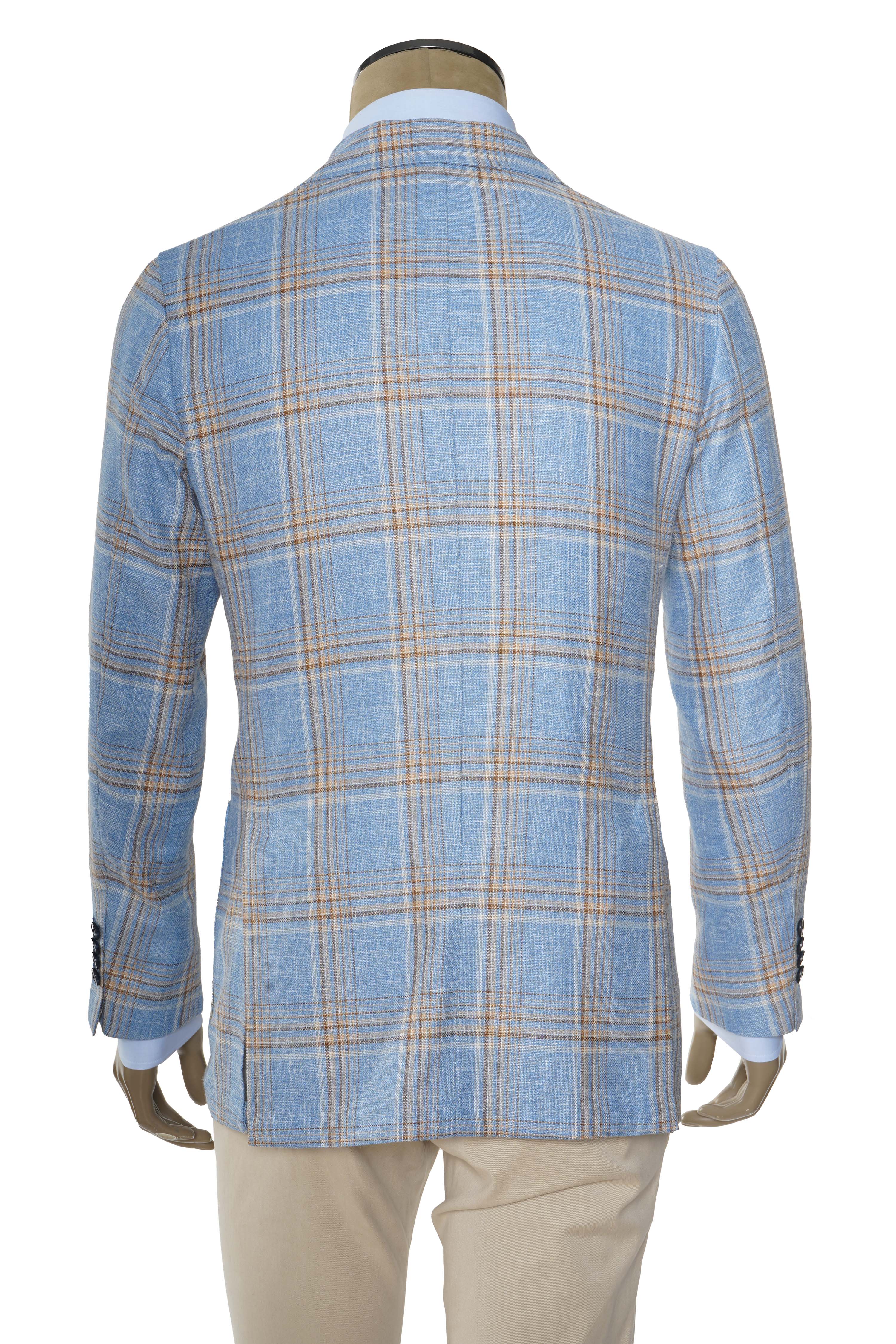 Sartorio Glen Plaid Wool-Silk Sport Jacket