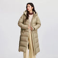 Women’s Long Hooded Goose Down Jacket