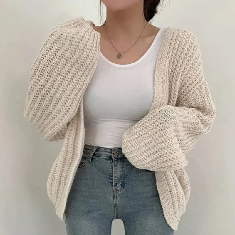 Vintage-Style Fall Cardigan Coat