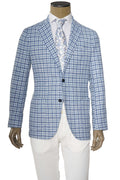 Sartorio Gingham Wool-Silk Sport Jacket