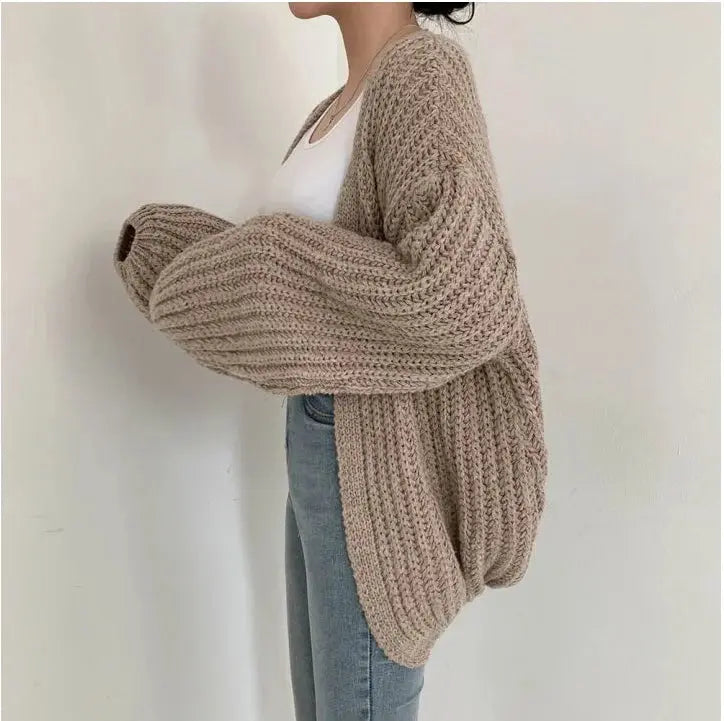 Vintage-Style Fall Cardigan Coat