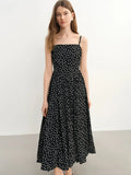 Elegant Plus Size Polka Dot Dress