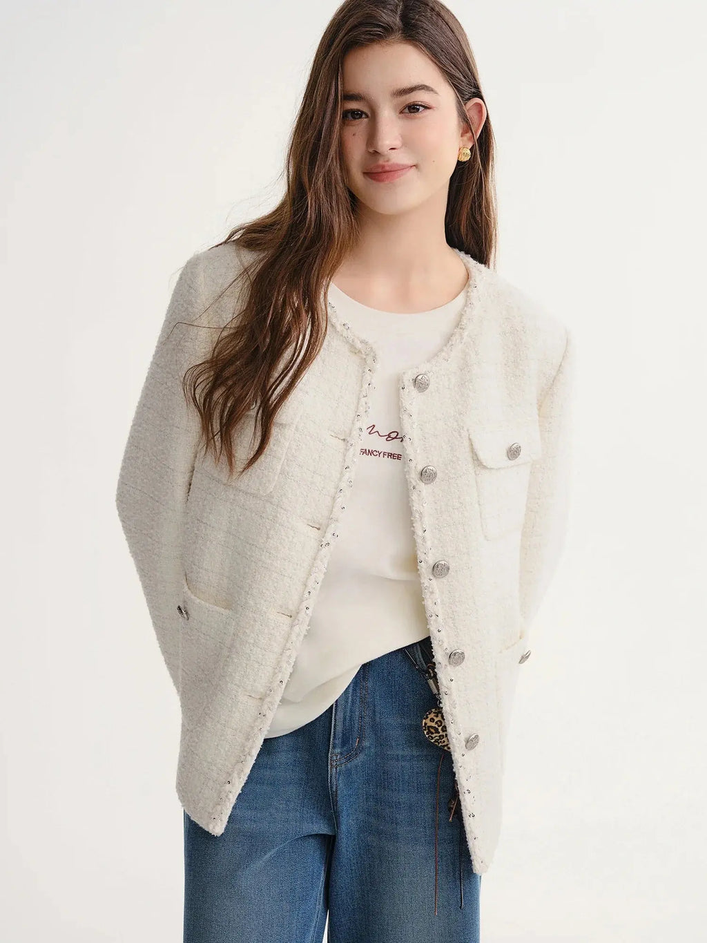 Tweed & Lace Elegance Jacket