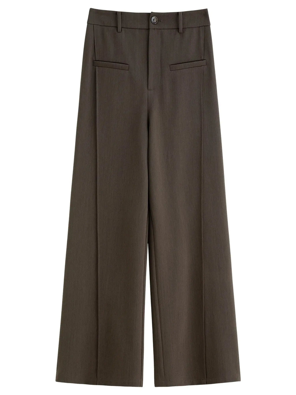 Relaxed Fit Office & Casual Pants with Structured Seam Details