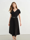 Elegant Plus Size Double-Layer Dress Summer Office Wear