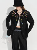 Ins-Style Hand-Painted Short Jacket
