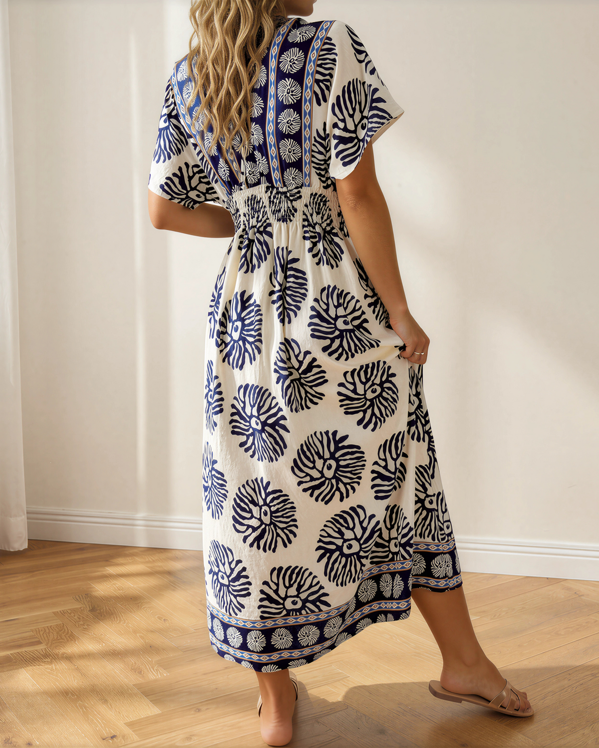 Nalani V Neck Dolman Maxi Dress