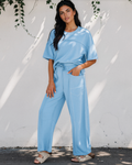 Drop Shoulder Boxy Tee and Barrel Pants Set