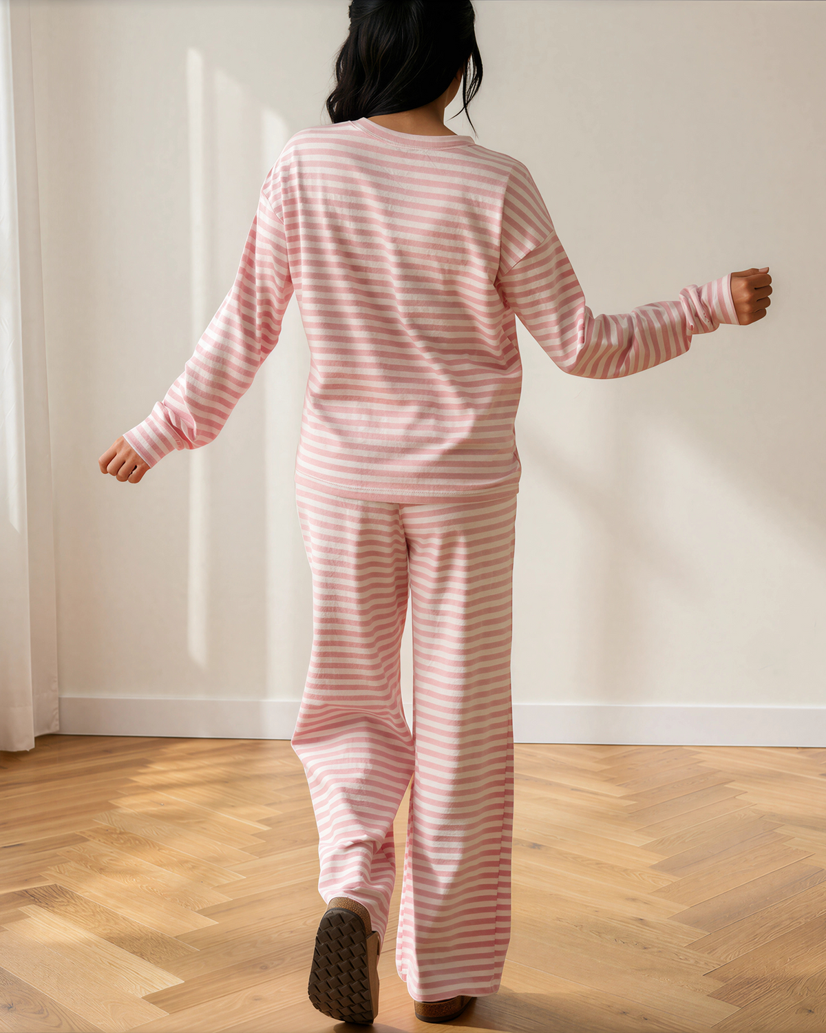 Amayah Buttoned Straight Pants Two Piece Set
