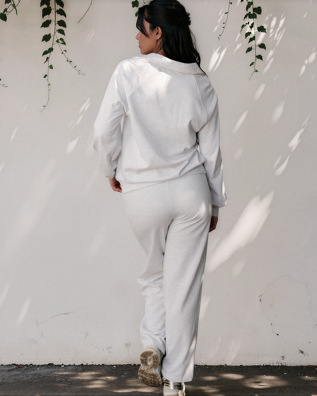 Addie V Neck Pullover and Drawstring Sweatpants Set