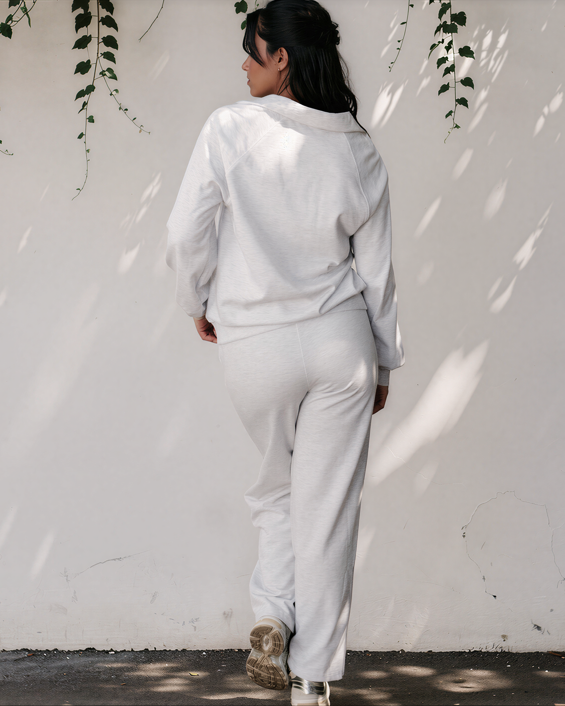 Addie V Neck Pullover and Drawstring Sweatpants Set