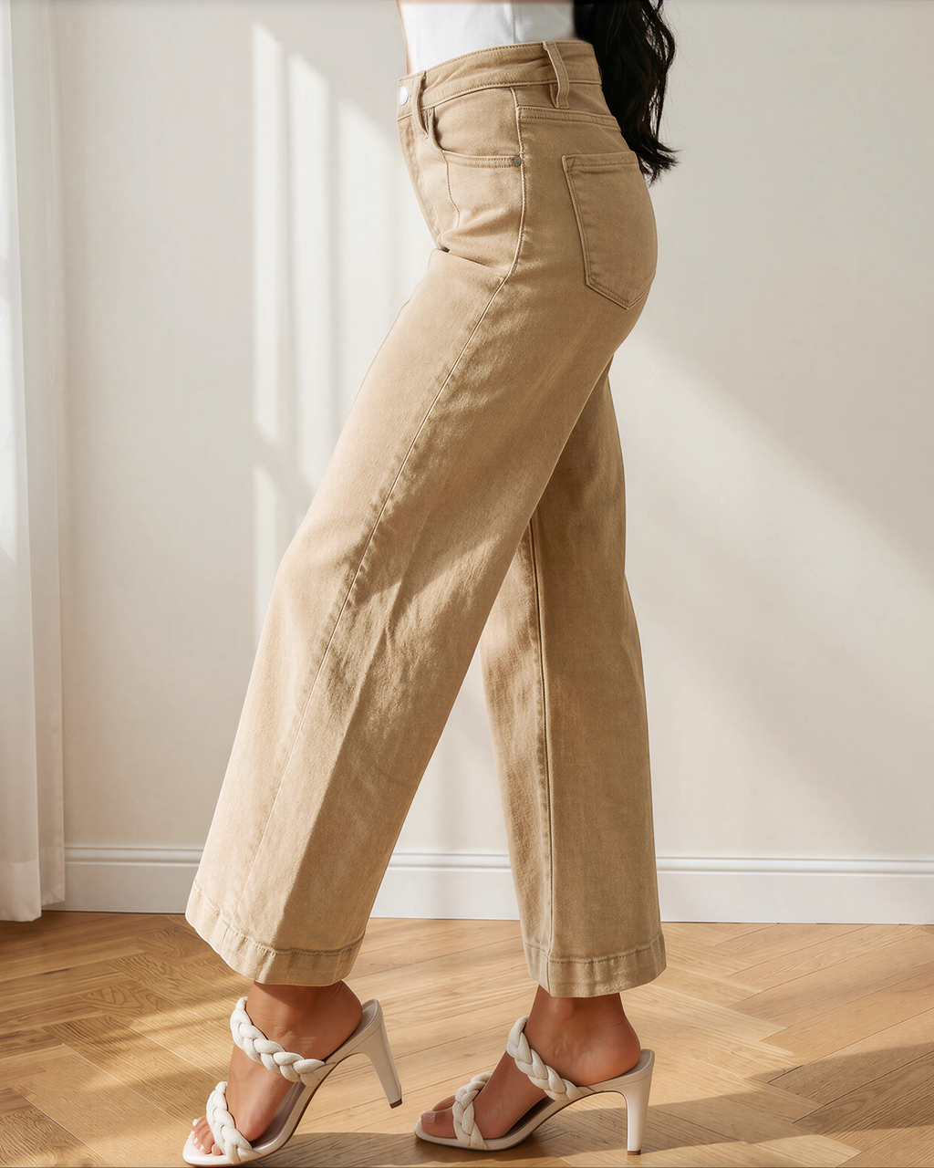 Elsie Center Seam Cropped Jeans