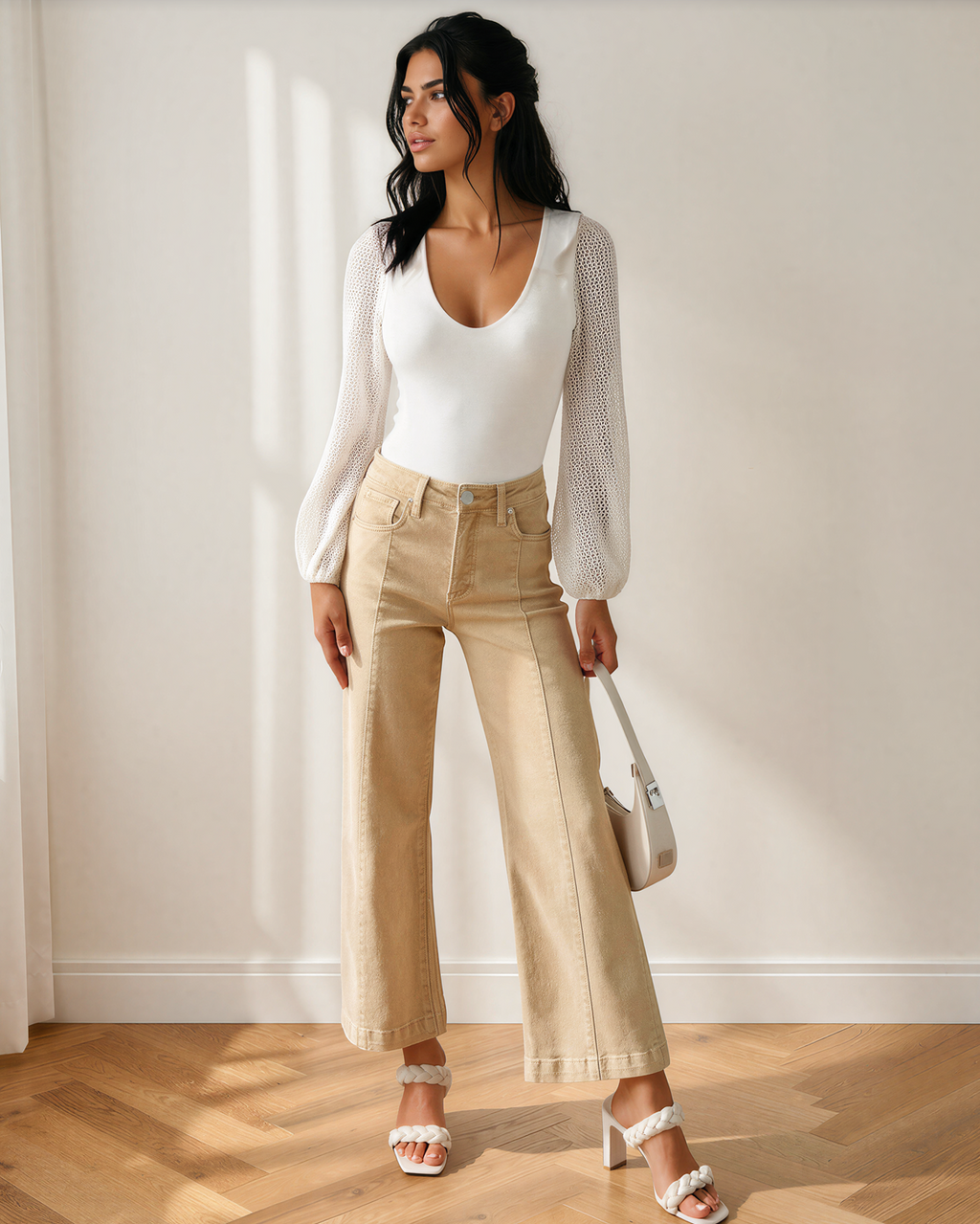 Elsie Center Seam Cropped Jeans