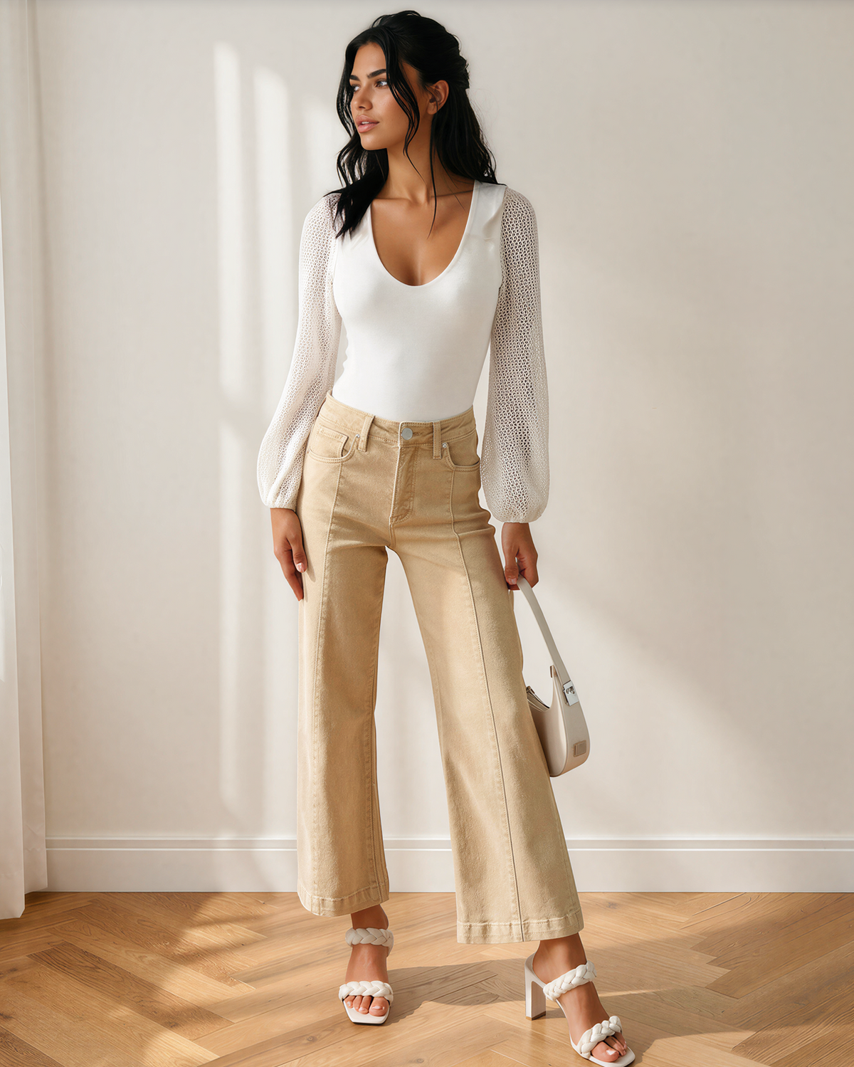 Elsie Center Seam Cropped Jeans