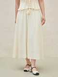 Women’s Plus Size Ruffled Blouse & Skirt Set
