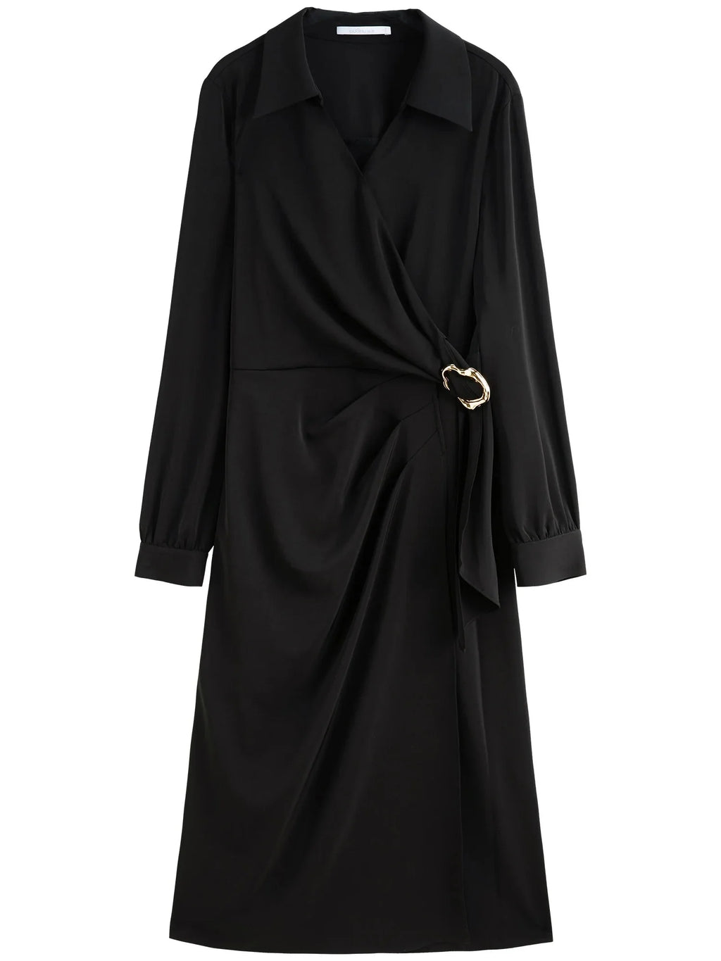 Plus Size Metal Detail Long Dress Spring Fashion