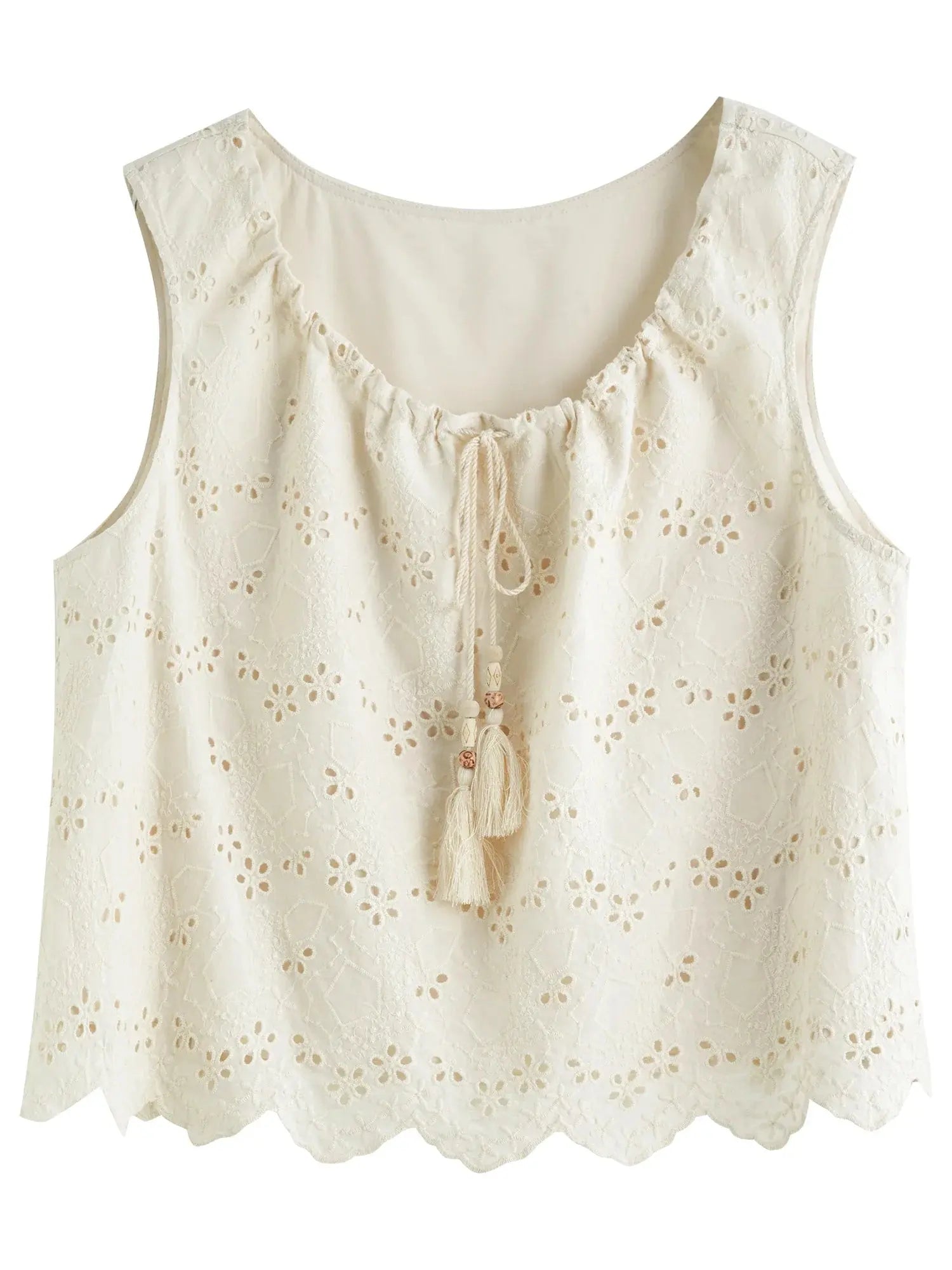 Textured Midi Skirt & Tank in Ivory