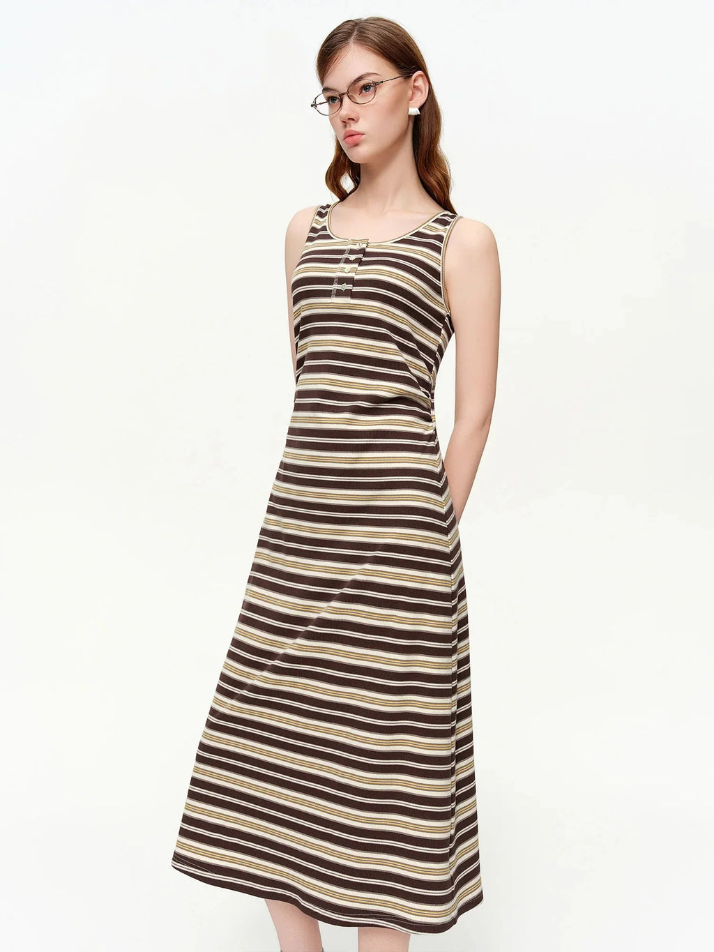 Women's Vest Knitted Vest & Shirt Dress Set New Spring Style