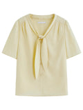 Versatile Detachable Tie Blouse