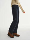 Women's Plus Size Comfort Straight Leg Denim Trousers