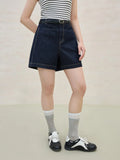 High-Waist Plus-Size Denim Shorts for Summer