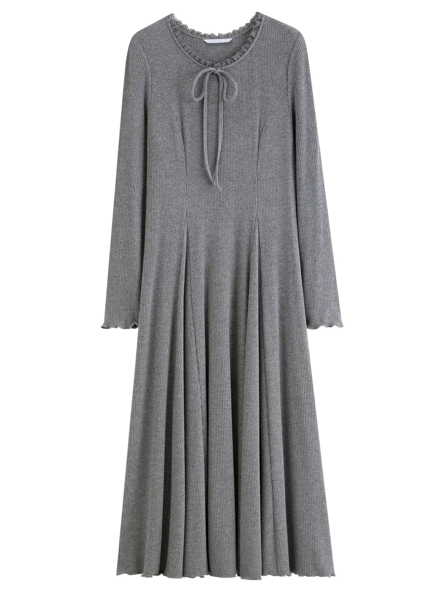 Slim Fit Bodycon Long Dress with Lace