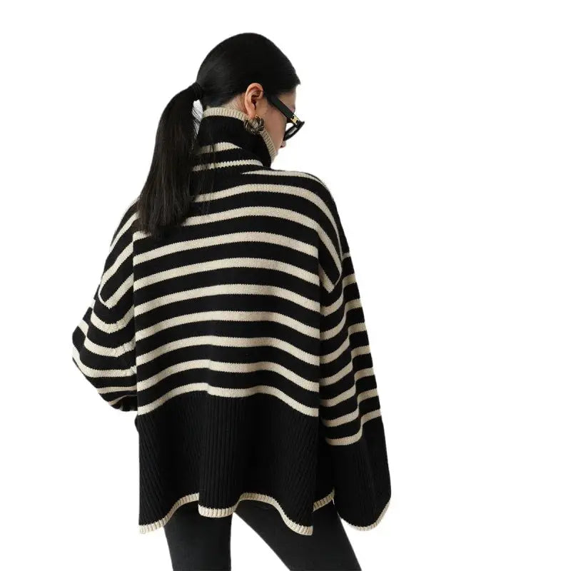 The New Striped Turtleneck Sweater for Fall & Winter