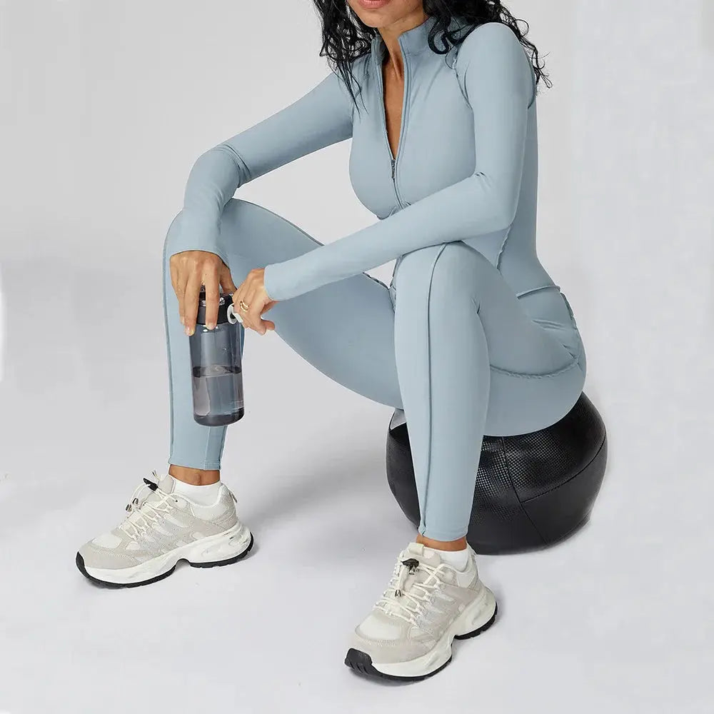 Sport Bodysuit Jumpsuit for Women's Fitness