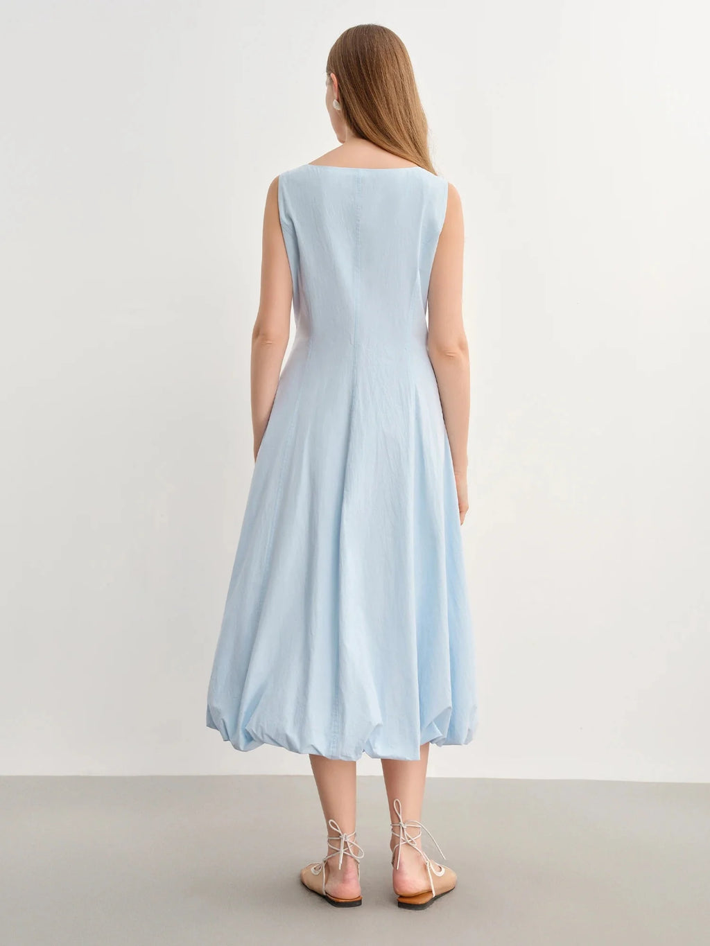 Elegant Plus Size Sleeveless Maxi High Waist Dress
