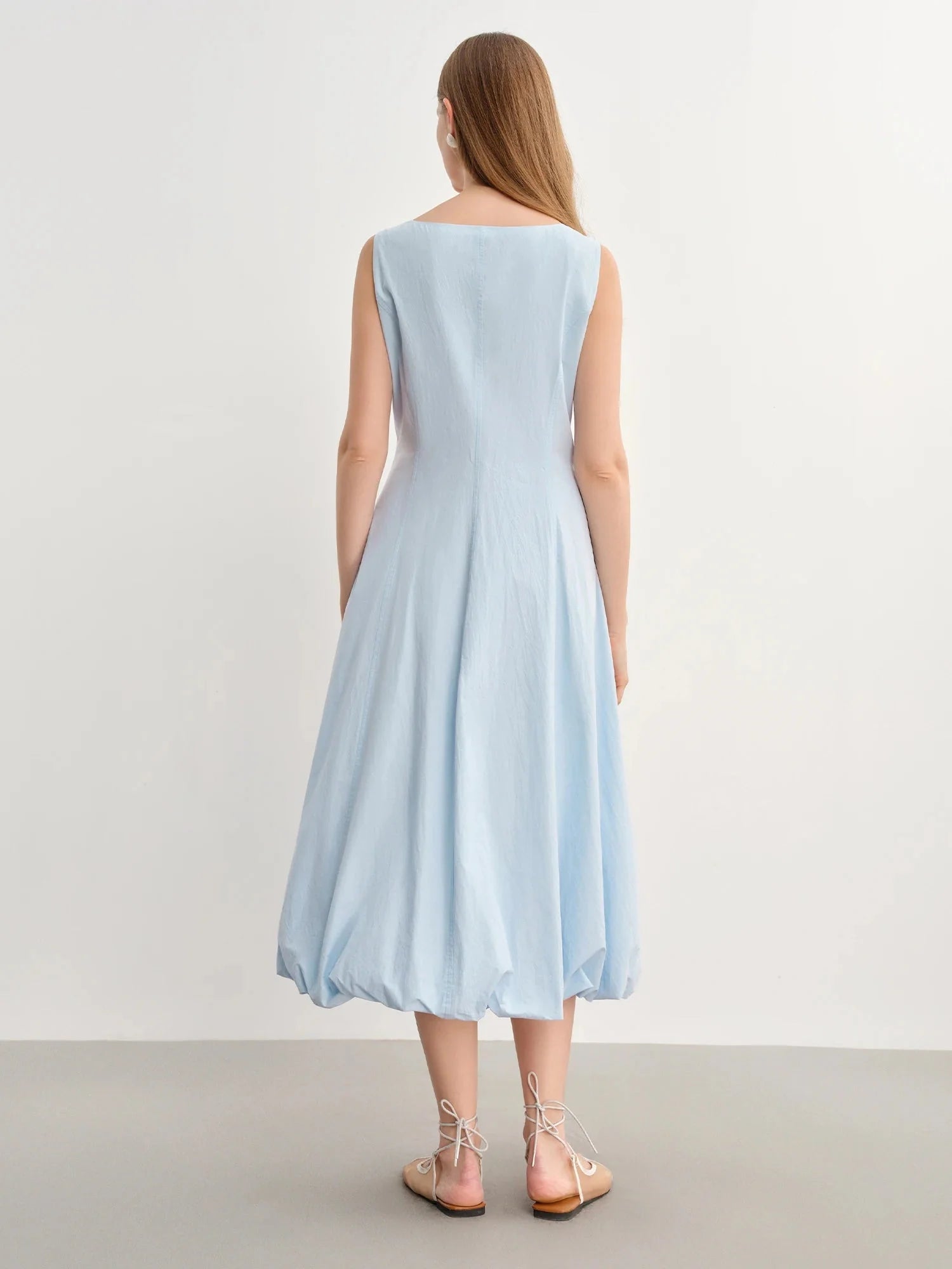 Elegant Plus Size Sleeveless Maxi High Waist Dress