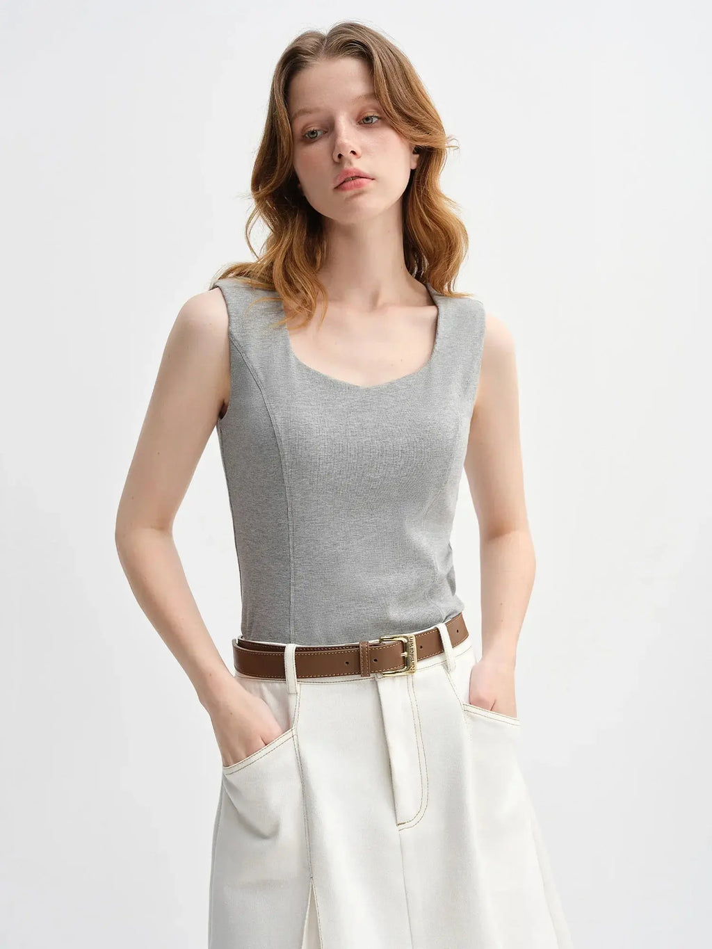 Plus-Size Fitted Tank