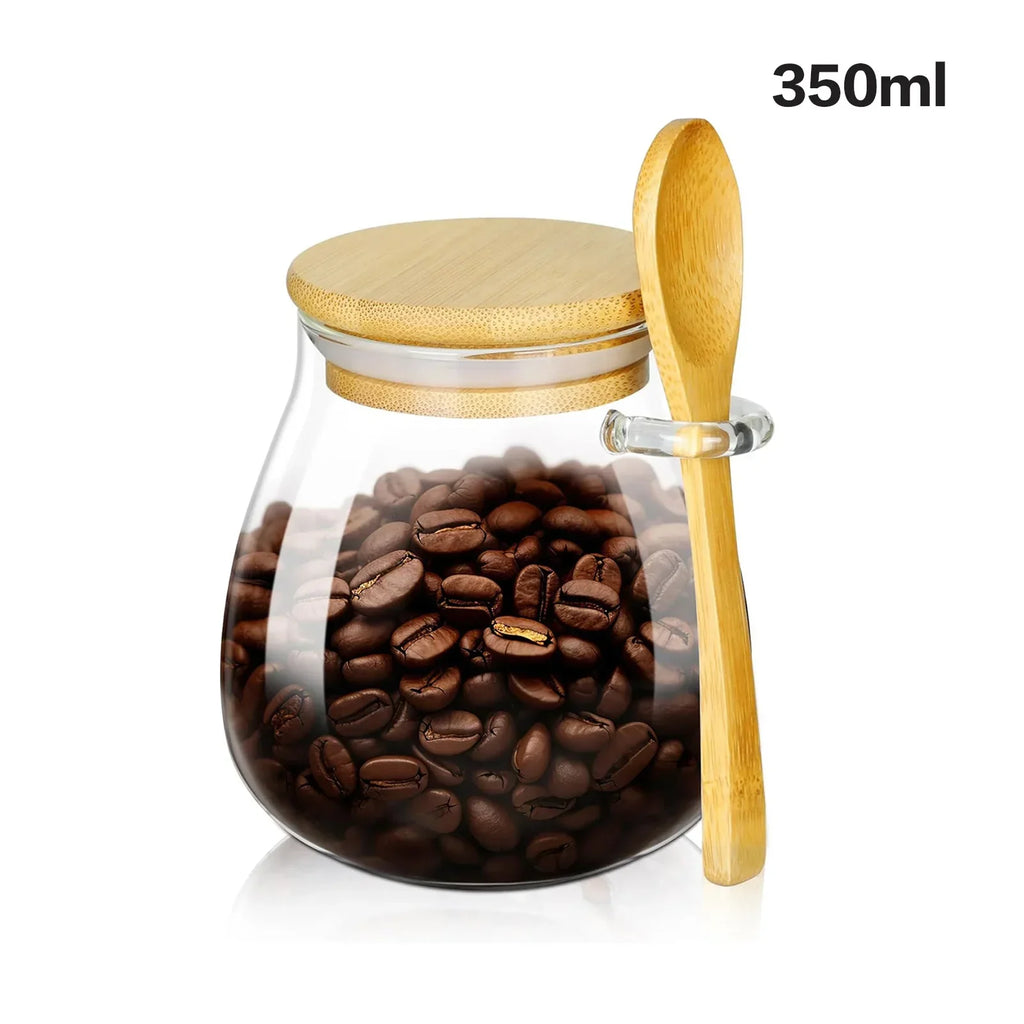 Aramé Glass Jar with Wood Lid