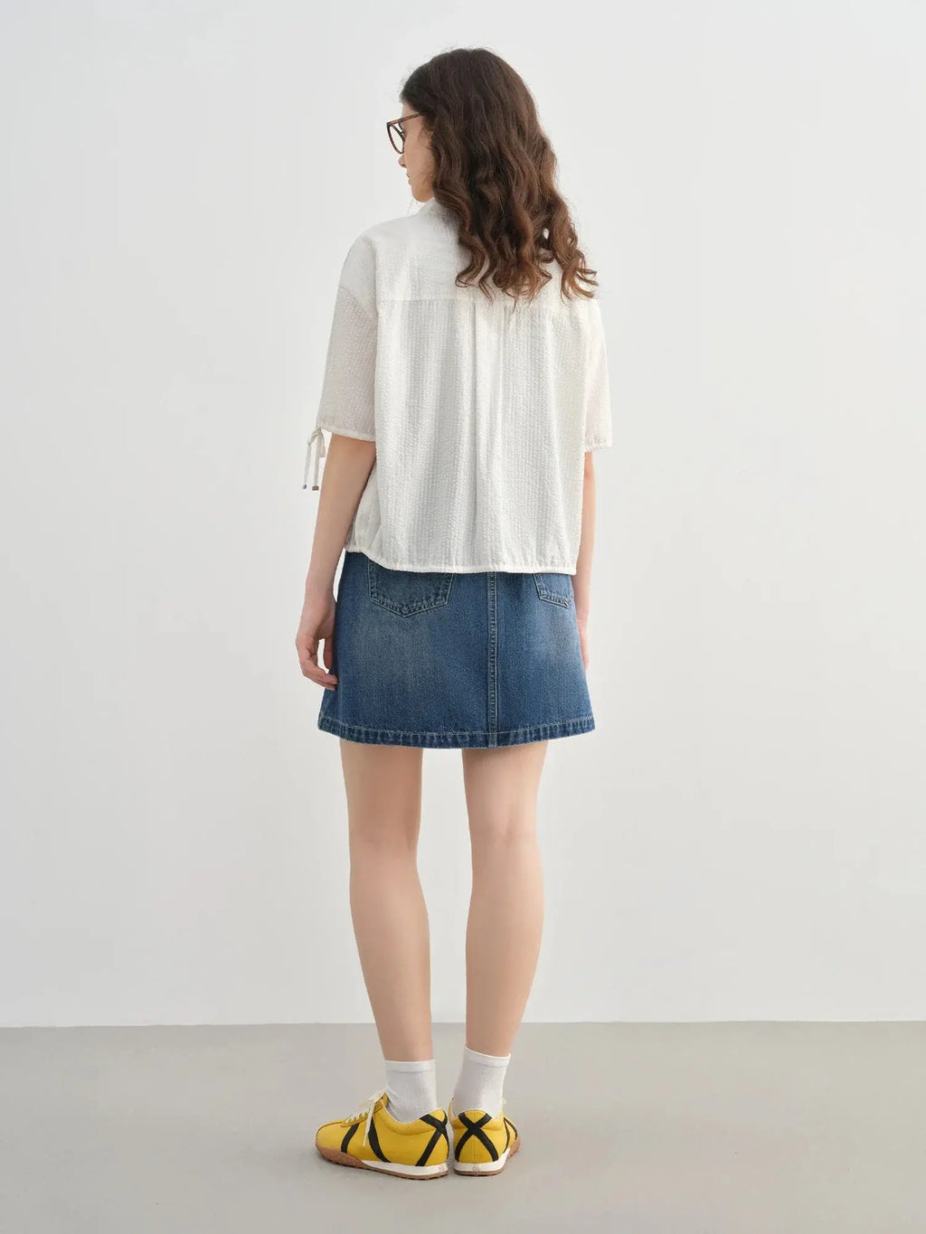 Quality Plus-Size Short-Sleeve Drawstring Shirt