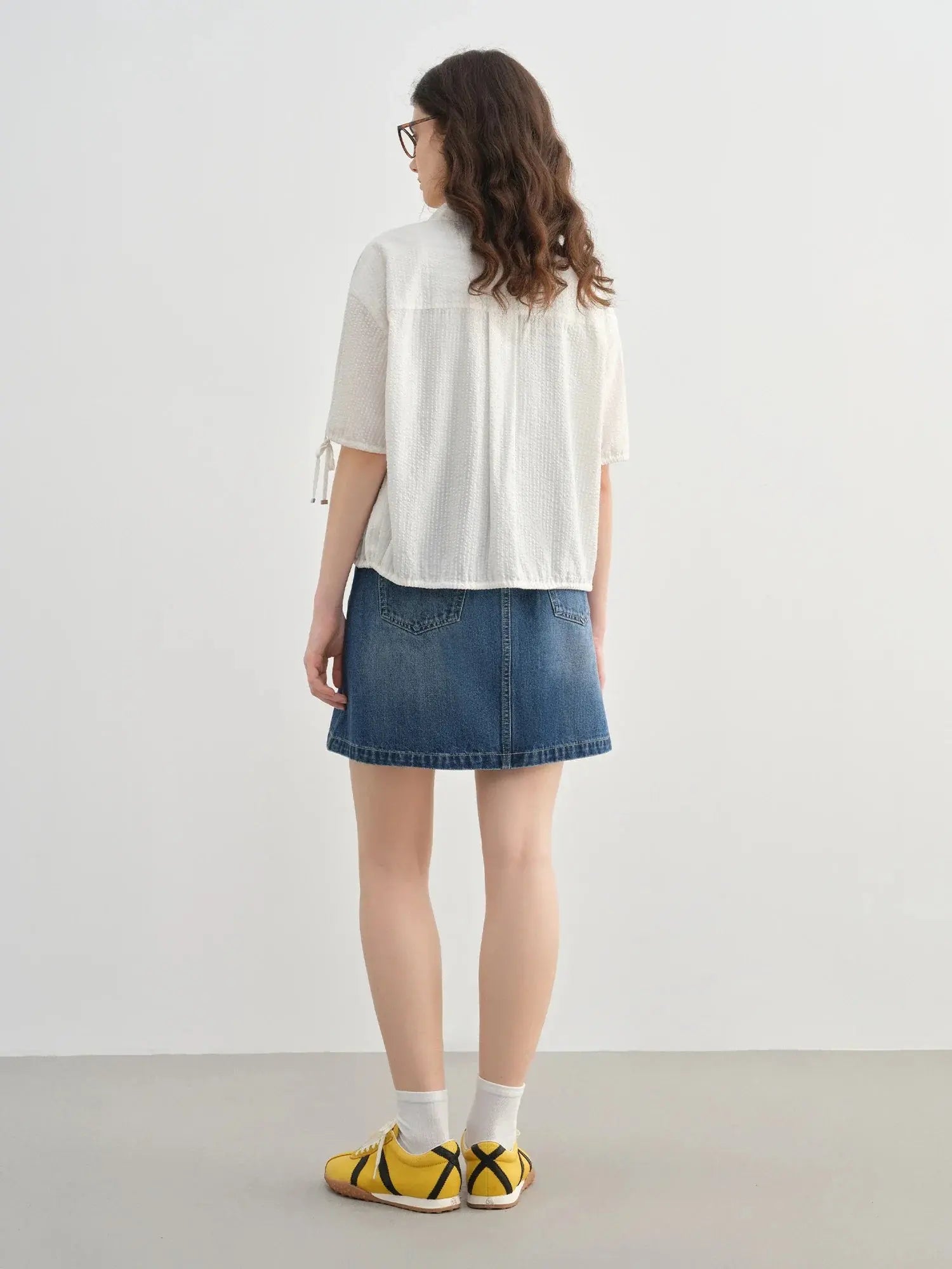 Quality Plus-Size Short-Sleeve Drawstring Shirt