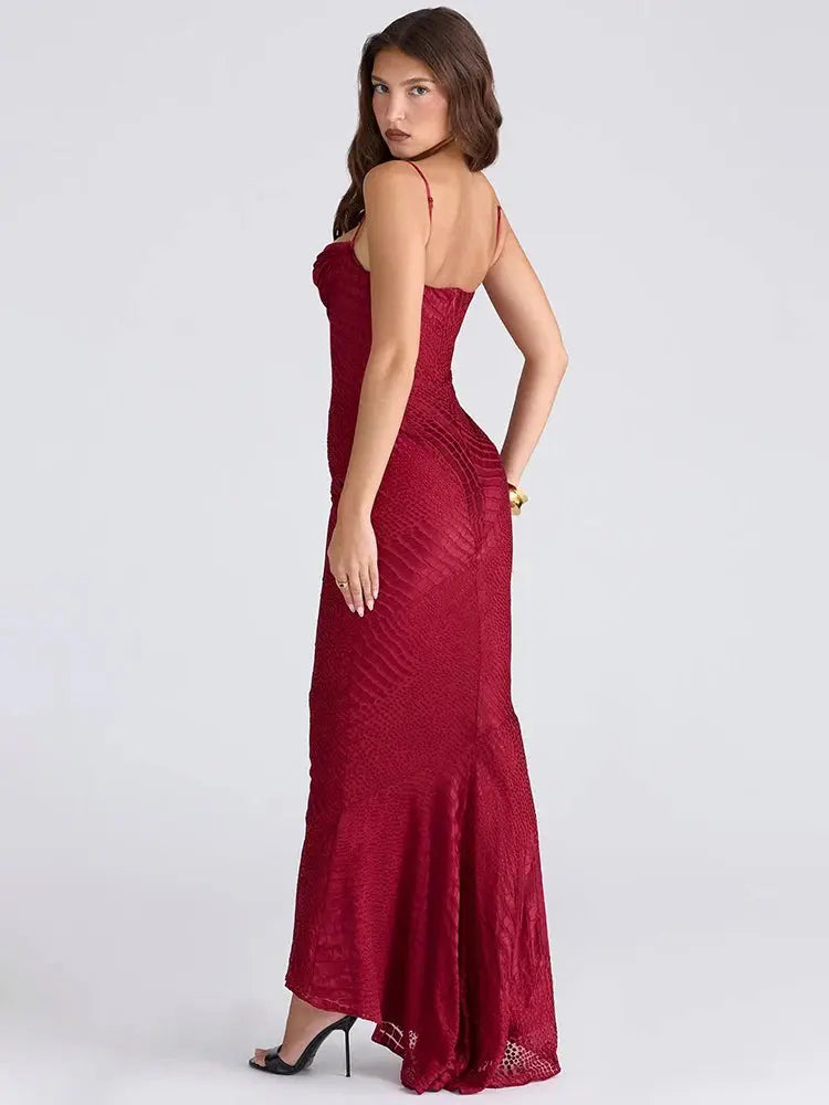Elegant Sleeveless Fishtail Evening Dress