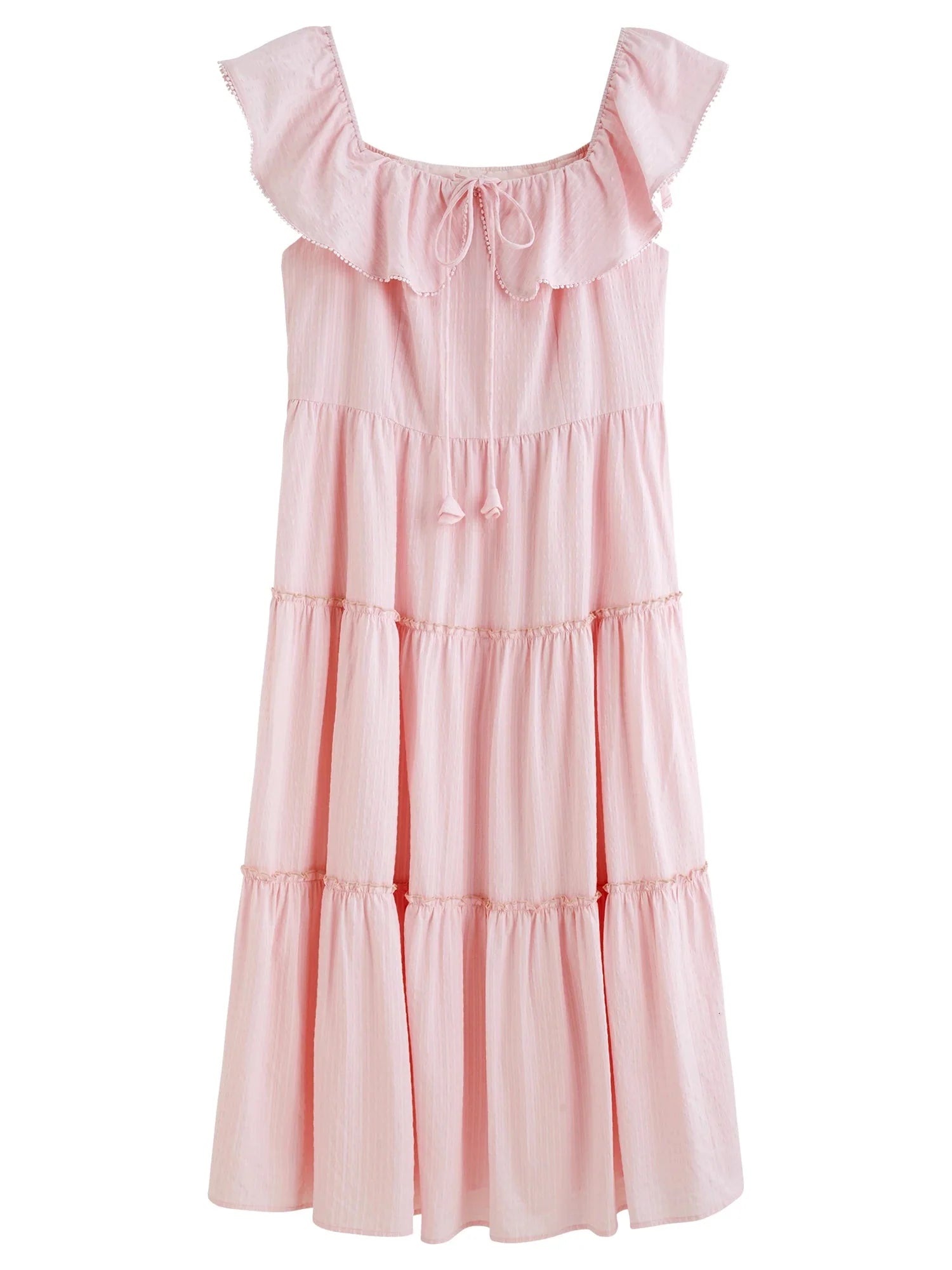 Plus Size Ruffled Maxi Dress Elegant Summer Style