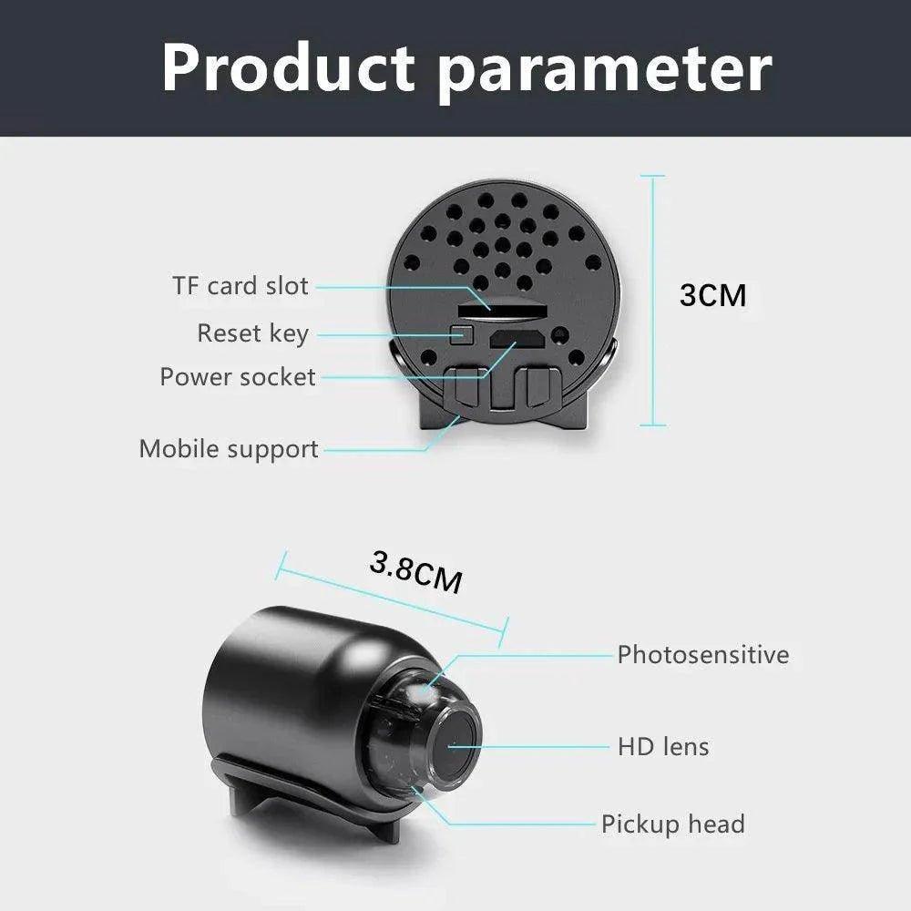 Mini Camera WiFi Night Vision Audio Video Recorder Spy Cam