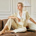 Mulberry Silk Pajama Set Short Sleeve Summer Loungewear