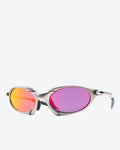 TITAN - Ruby Polarized Lenses, Satin Chrome Frame