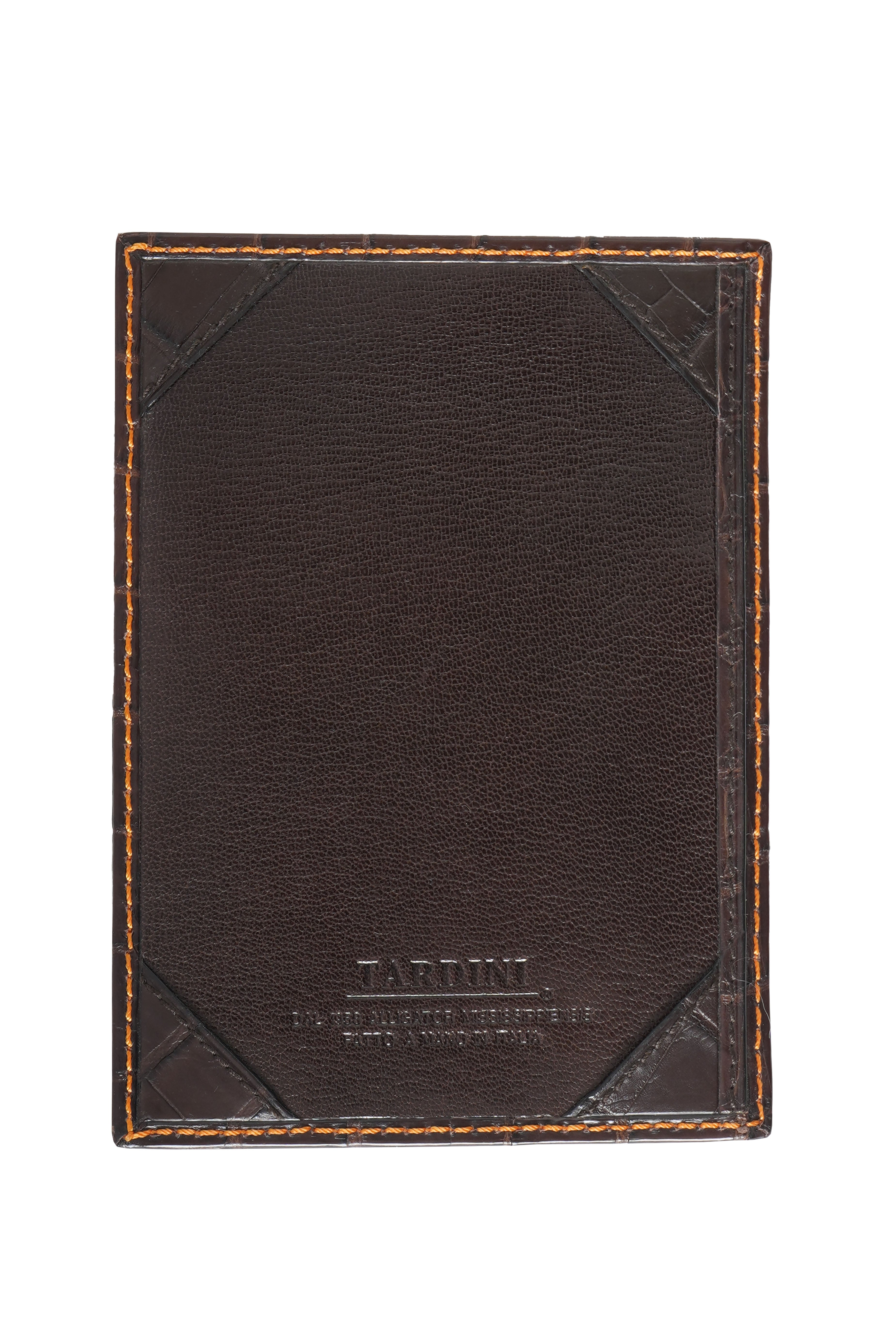 Tardini Full-Grain Calfskin-Alligator Leather Cardholder