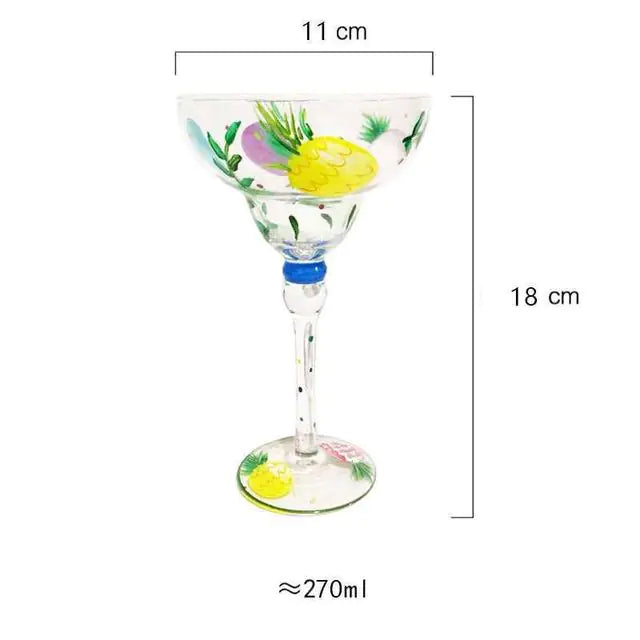 Cristal Handmade Artisan Margarita Glasses