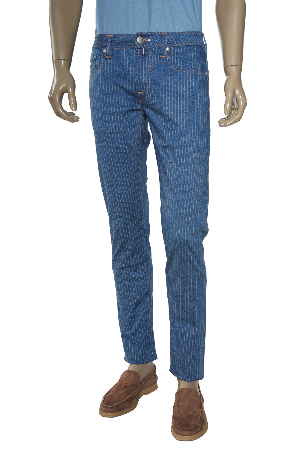 Tramarossa Pinstripe Cotton Super Stretch Pants