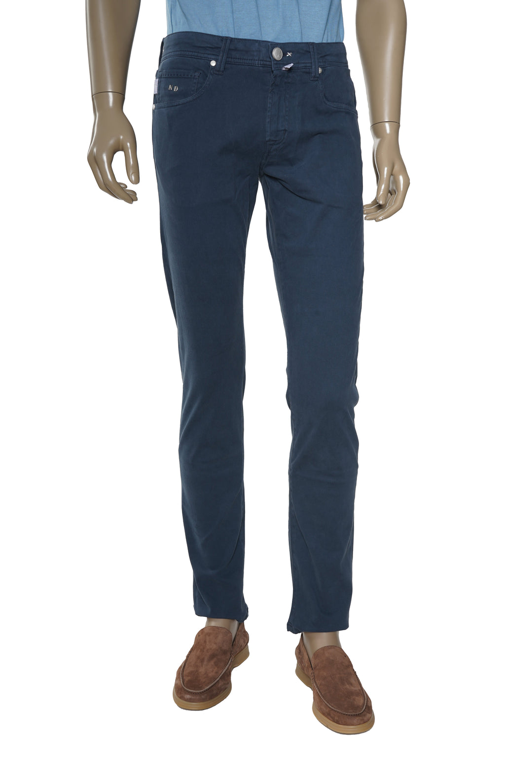 Tramarossa Michelangelo Zip Solid Cotton-Modal Trousers