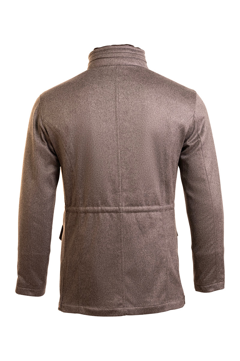 Kired by Kiton KONE Cashmere-Mink Fur Overcoat