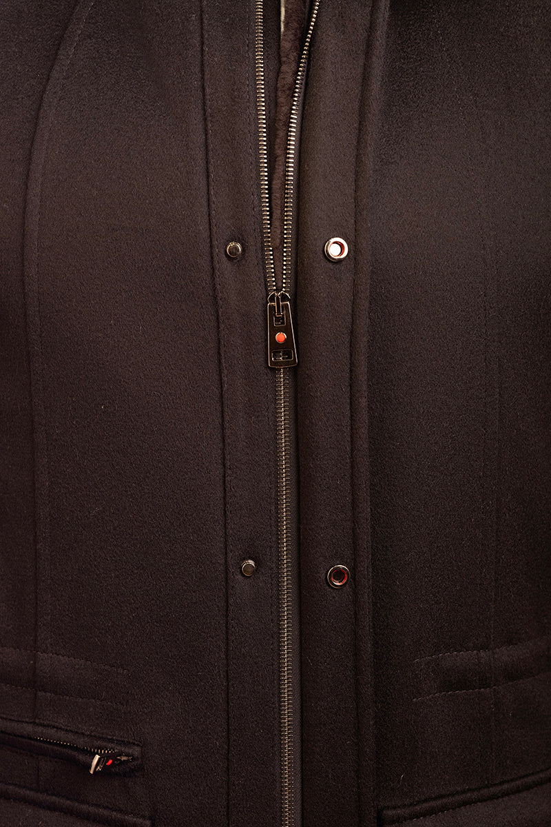 Kired by Kiton KONE Cashmere-Mink Fur Overcoat